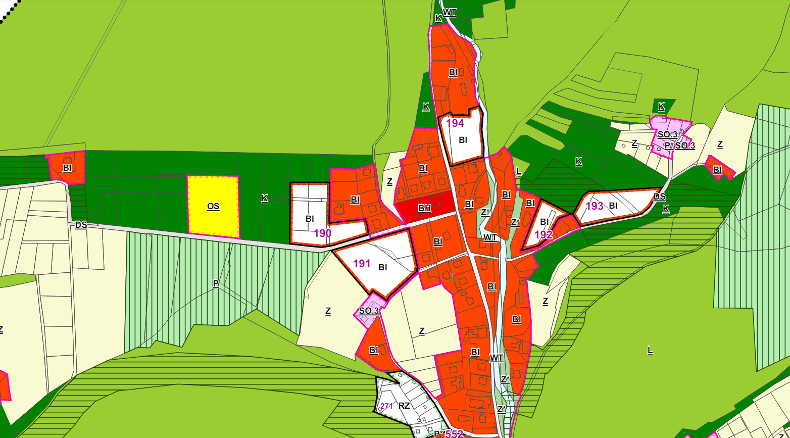 Územní plán, Rožnov pod Radhoštěm