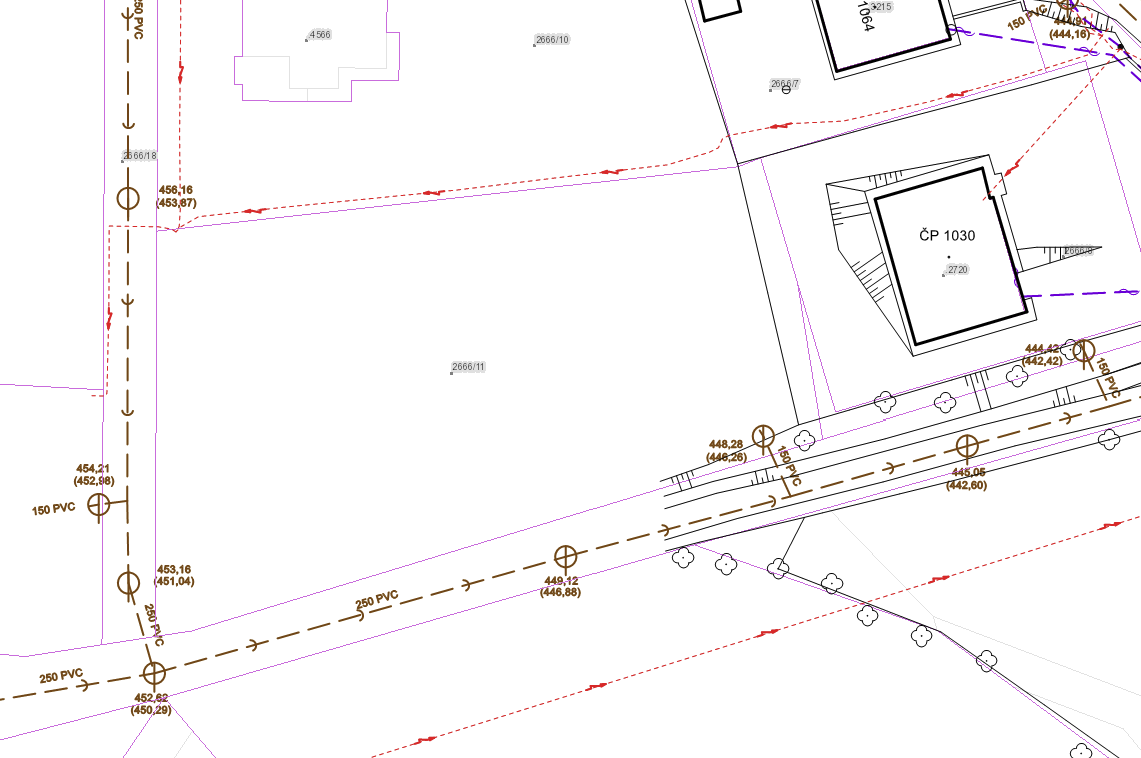Inženýrské sítě, kanalizace a elektřina.